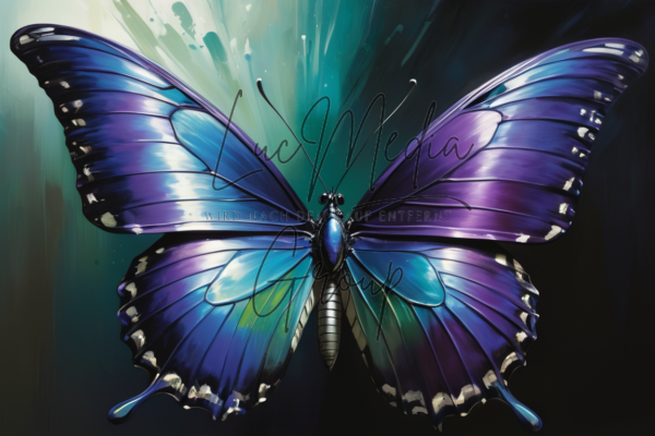 metallischer Schmetterling