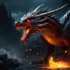 Flammende Drachen