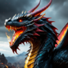 Flammende Drachen